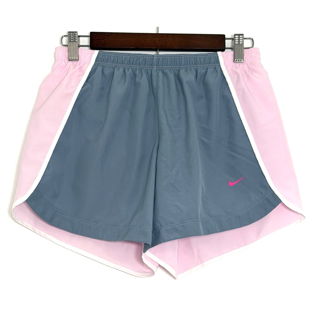 Nike Dri-FIT Gray Pink Running Shorts Women's XL Lined